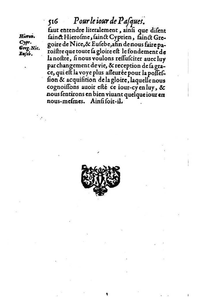 1607 - Nicolas Du Fossé - Trésor quadragésimal - T 02 - BM Lyon
