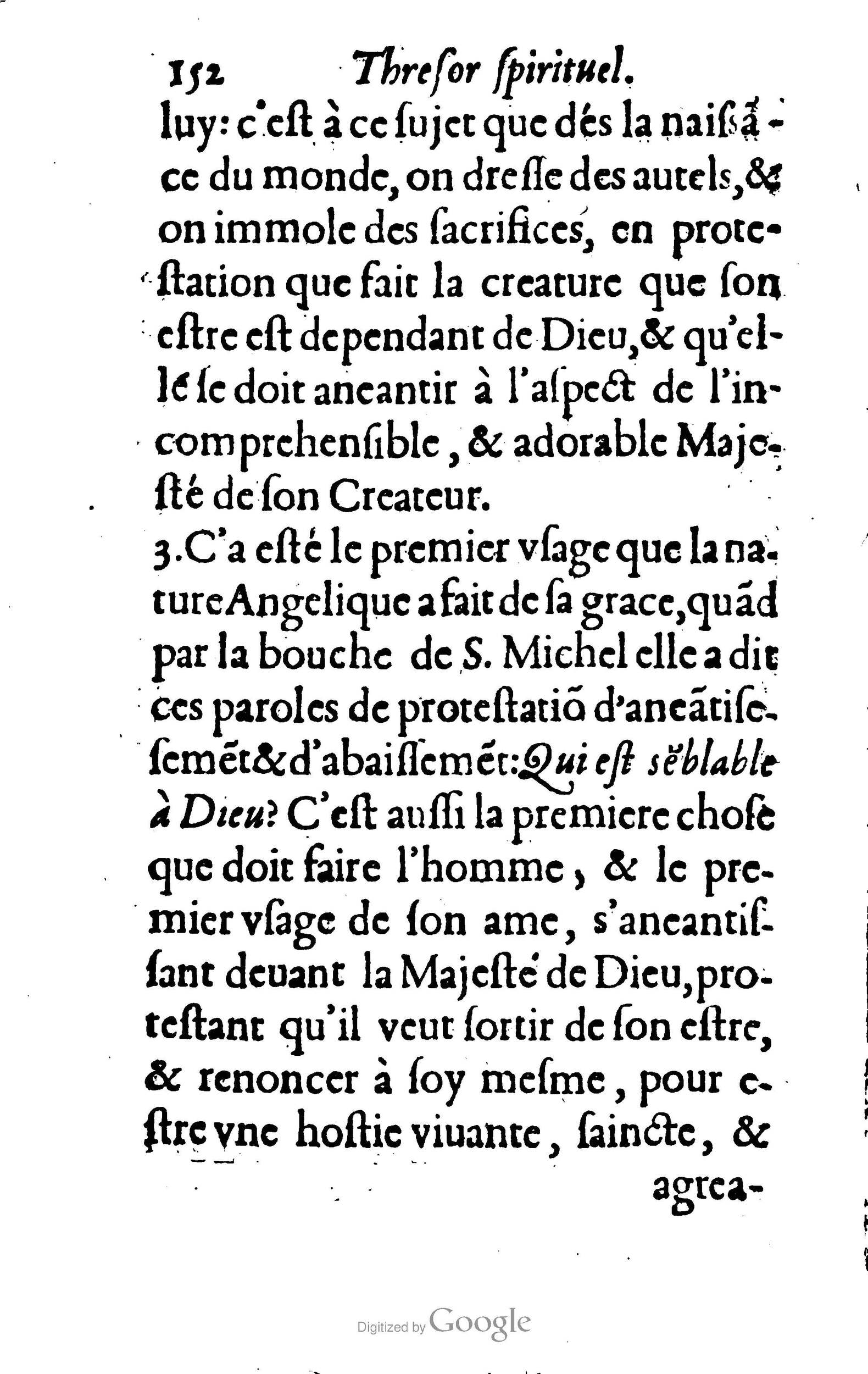 1633 - François Waudré - Trésor spirituel contenant les excellences du christianisme - BM Lyon