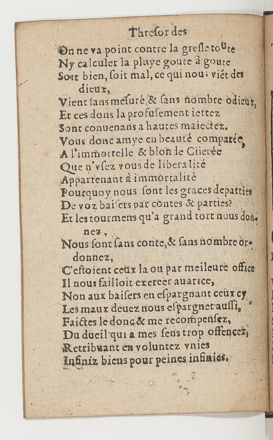 1568c. - Veuve Jean Bonfons - Trésor des joyeuses inventions du parangon de poésies - BnF Arsenal