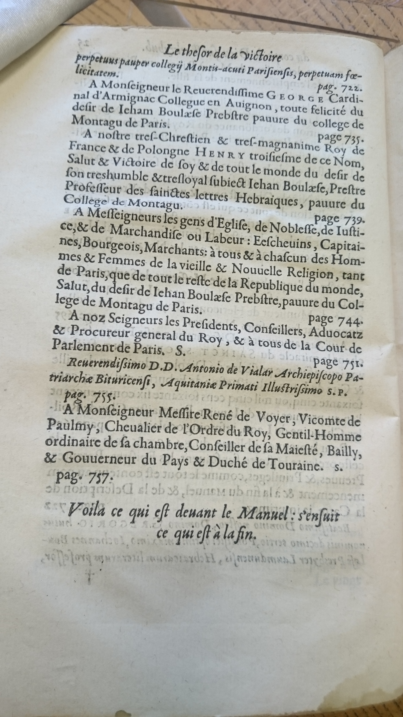 1578 - Nicolas Chesneau - Trésor et entière histoire de la triomphante victoire du corps de Dieu sur l’esprit malin - Douai Quincy 1578 - Nicolas Chesneau - Trésor et entière histoire de la triomphante victoire du corps de Dieu sur l’esprit malin - Douai Quincy