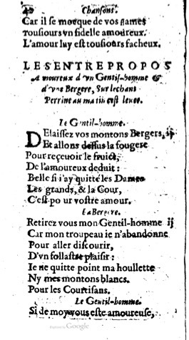 1623 - Jacques Cailloüé - Trésor ou recueil des chansons amoureuses - British Library