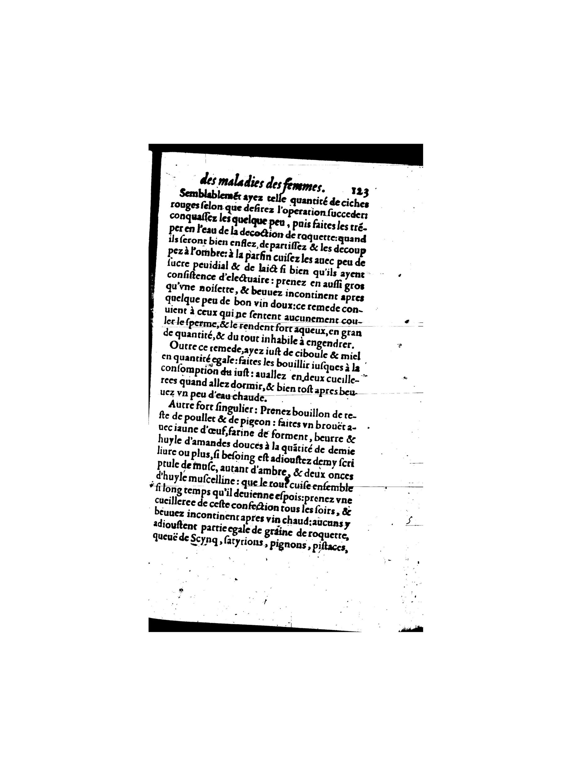 1587 - Jacques du Puis - Trésor des remèdes secrets pour les maladies des femmes - BnF