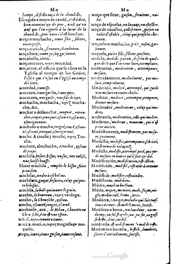 1621 - Adrian Tiffaine - Trésor des deux langues espagnole et française - BM Lyon