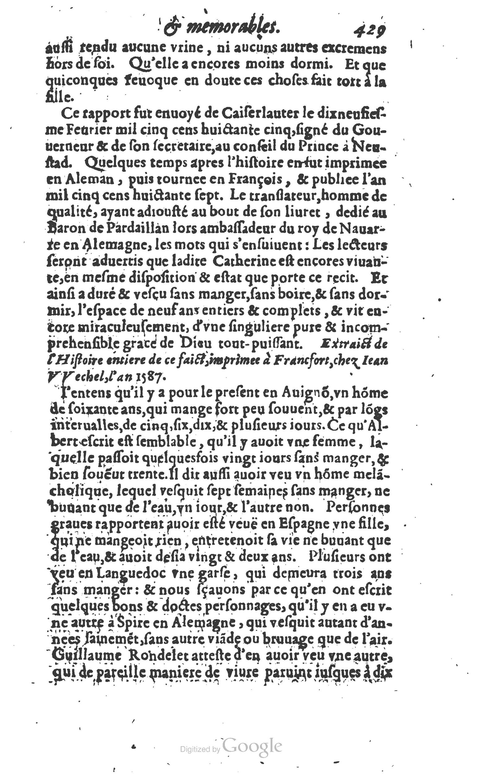 1610 - Paul Marceau - Trésor d’histoires admirables et mémorables - Princeton