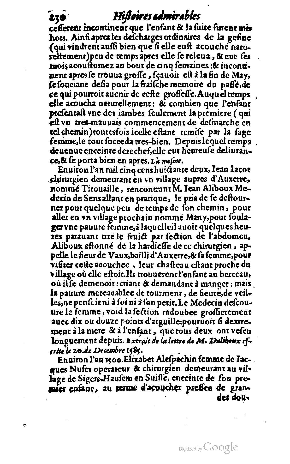 1620 - Samuel Crespin - Trésor d’histoires admirables et mémorables - BCU Lausanne