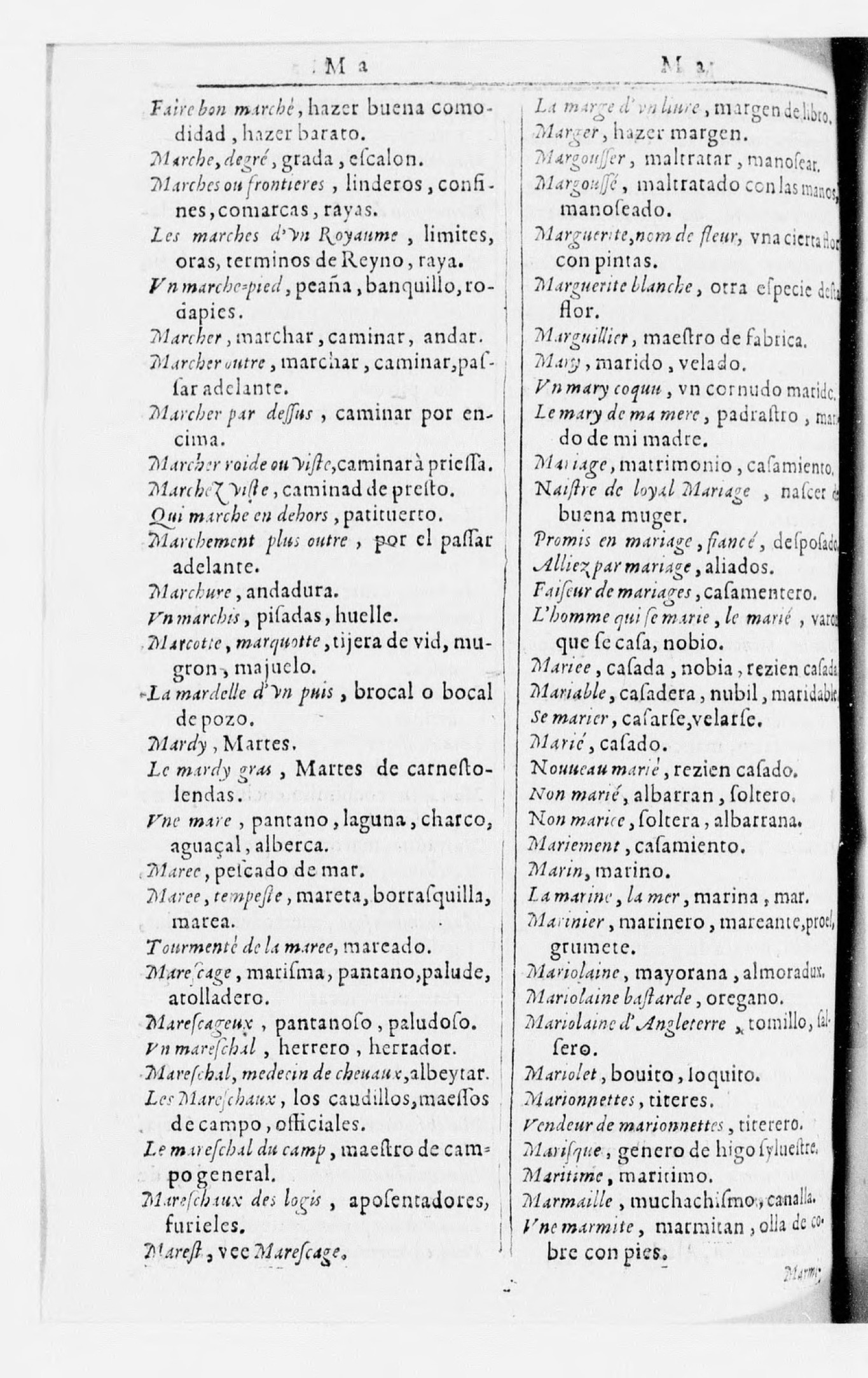 1616 - Veuve Marc Orry - Trésor des deux langues espagnole et française (Seconde partie) - BnF 1616 - Veuve Marc Orry - Trésor des deux langues espagnole et française (Seconde partie) - BnF