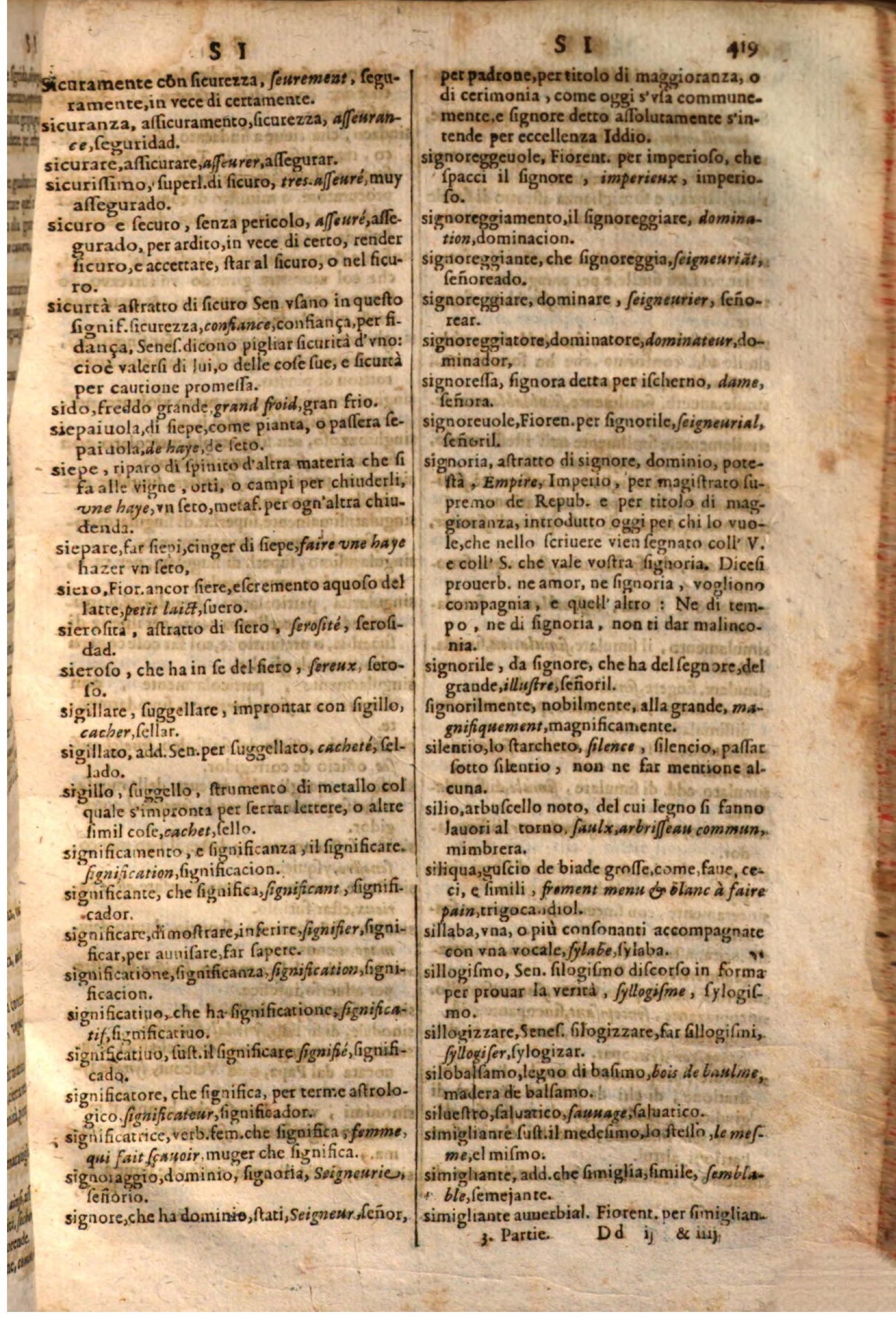 1644 - Jacques Crespin - Trésor des trois langues - Passau 1644 - Jacques Crespin - Trésor des trois langues - Passau