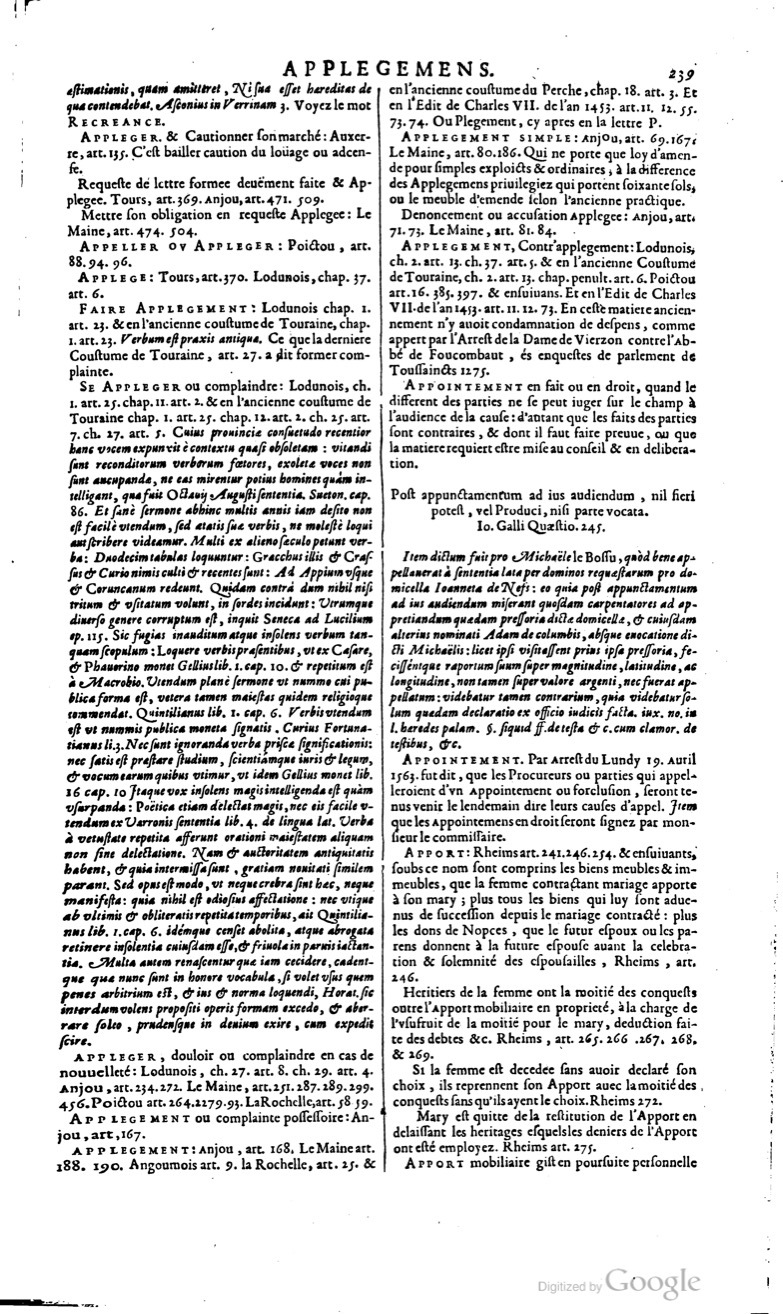 1629 - Veuve Nicolas Buon - Trésor du droit français (29620 T. 1) - BM Lyon