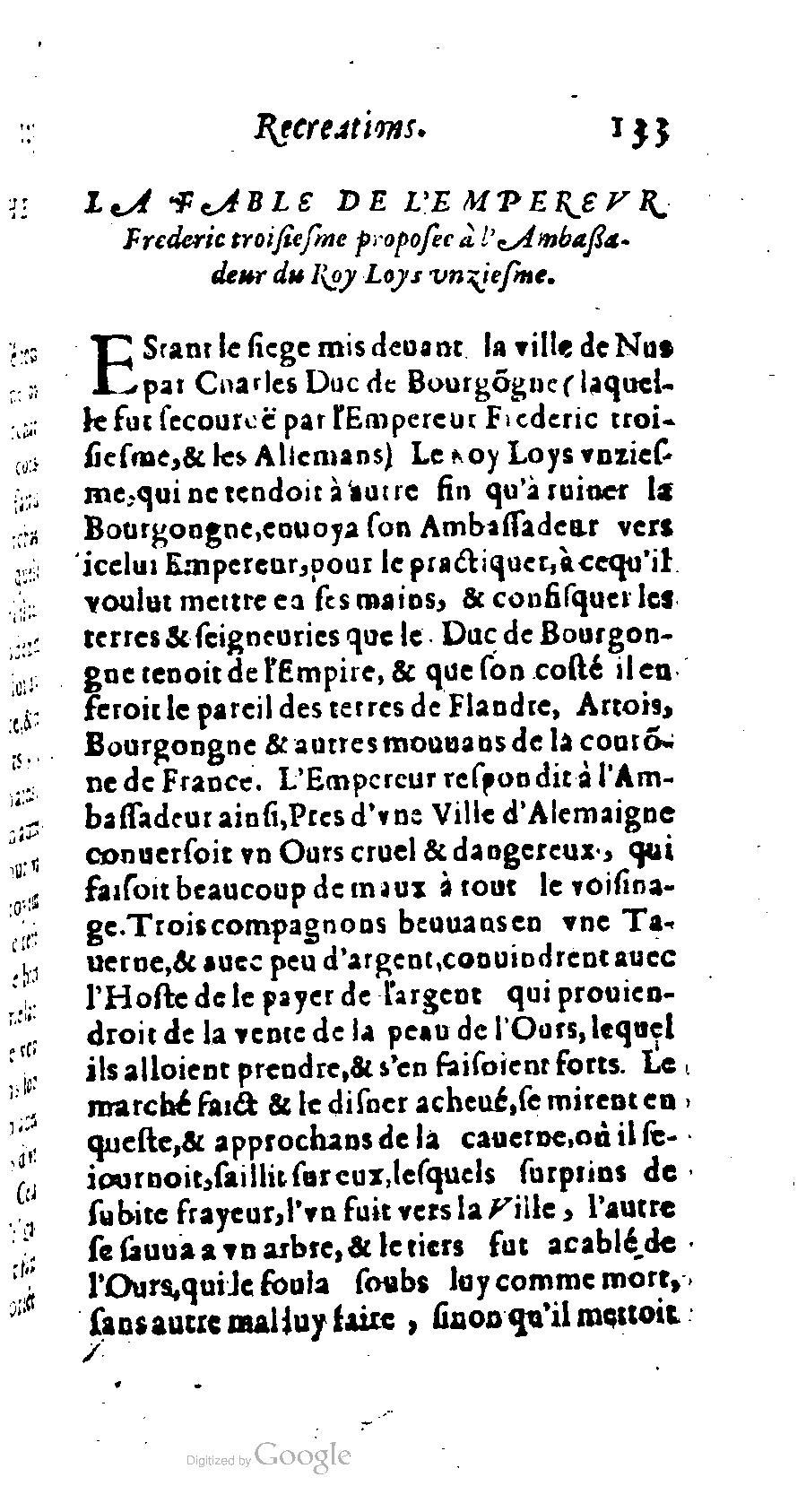 1611 - Romain de Beauvais - Trésor des récréations - BM Lyon