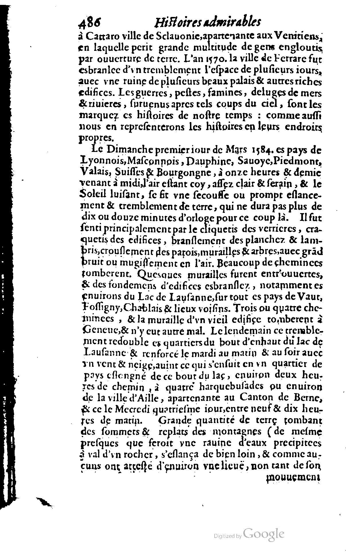 1620 - Samuel Crespin - Trésor d’histoires admirables et mémorables - BCU Lausanne