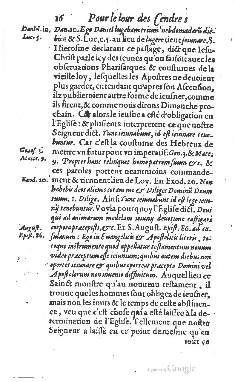 1607 - Nicolas Du Fossé - Trésor quadragésimal - T 01 - BM Lyon