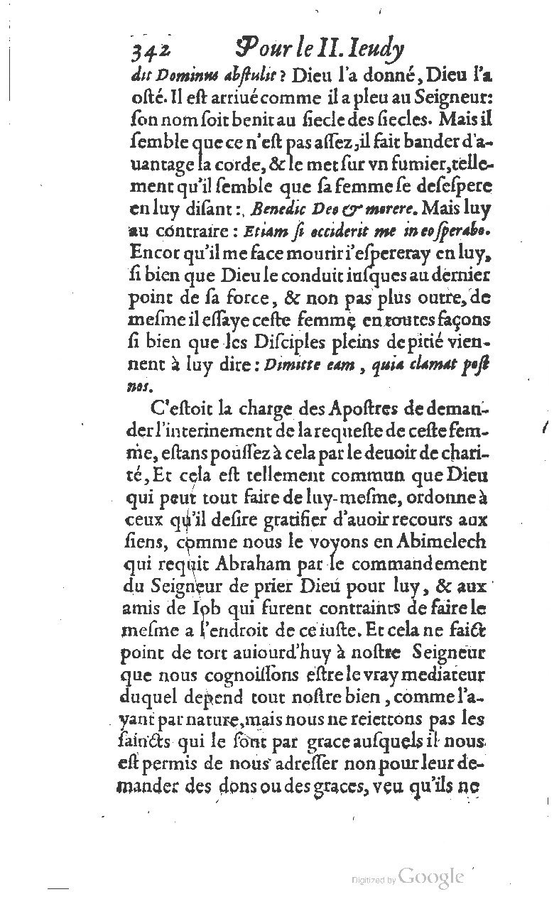 1607 - Nicolas Du Fossé - Trésor quadragésimal - T 01 - BM Lyon