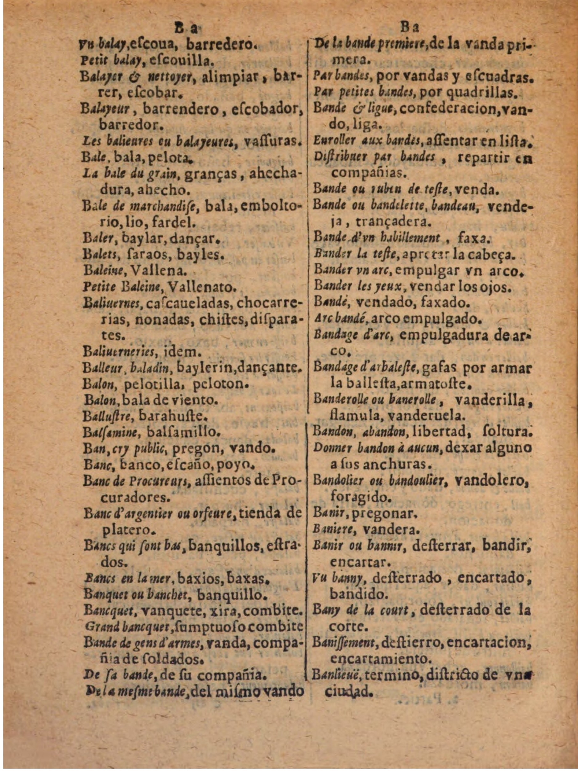 1624 - Hubert Antoine - Trésor des deux langues espagnole et française (Seconde partie) - BSB Munich