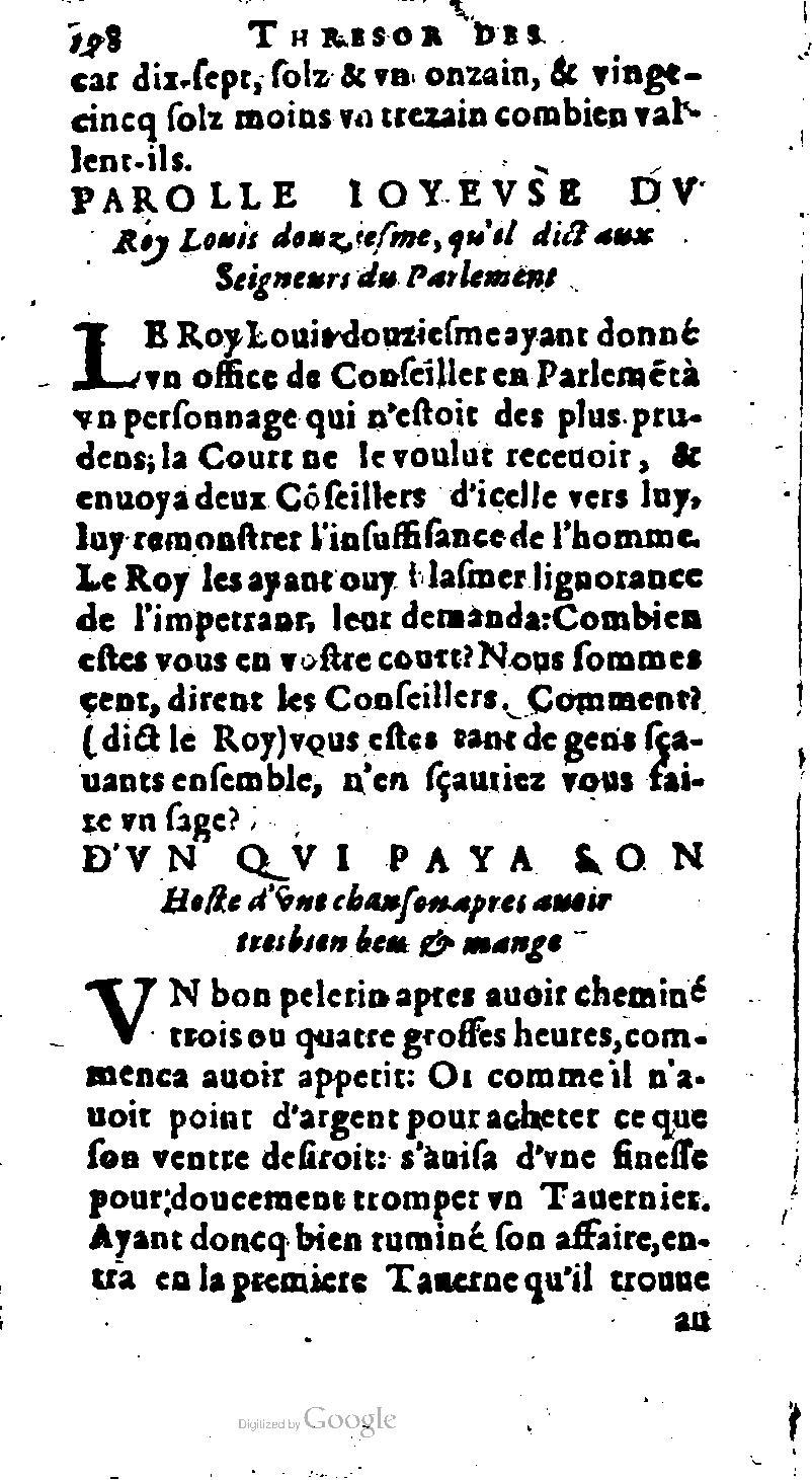 1616 - Balthazar Bellère - Trésor des récréations - NK ČR Prague