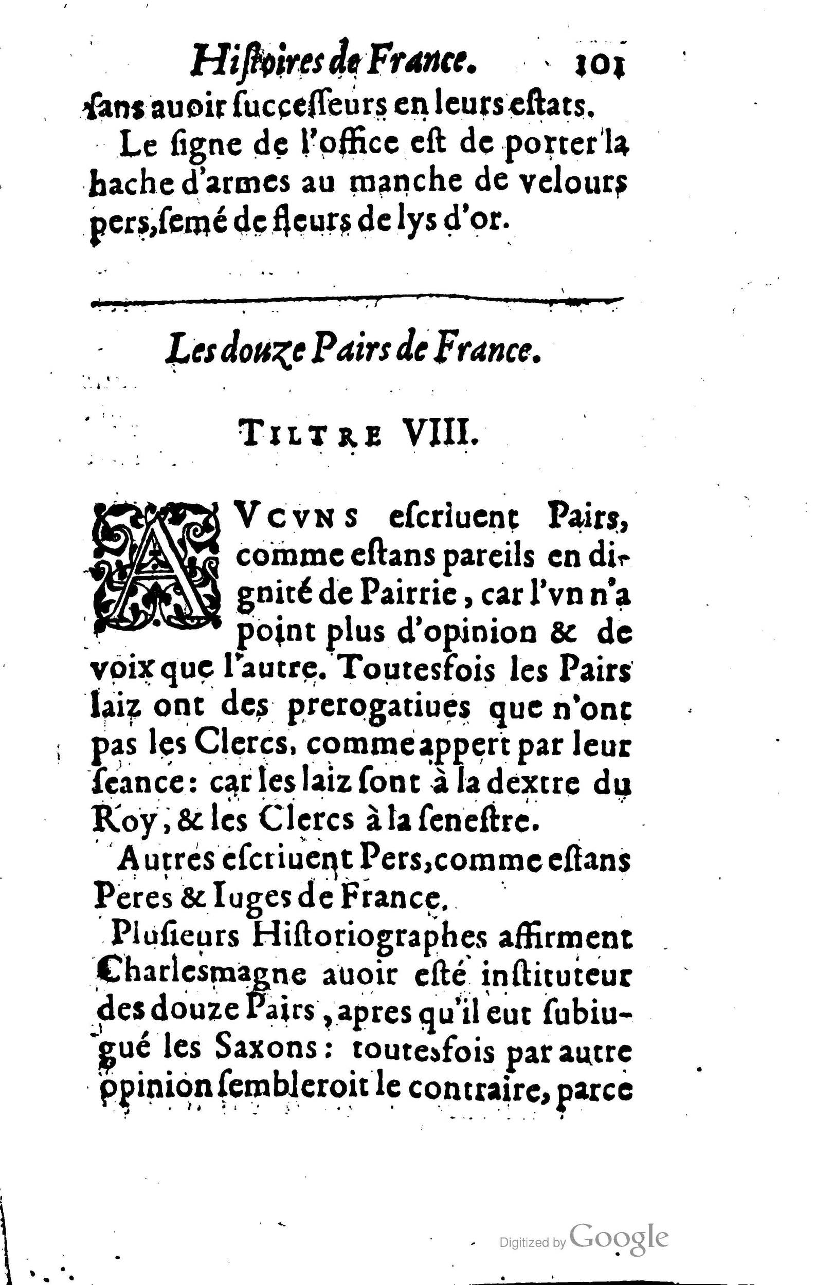 1619 - Jean Corrozet - Trésor des histoires de France - BSB Munich