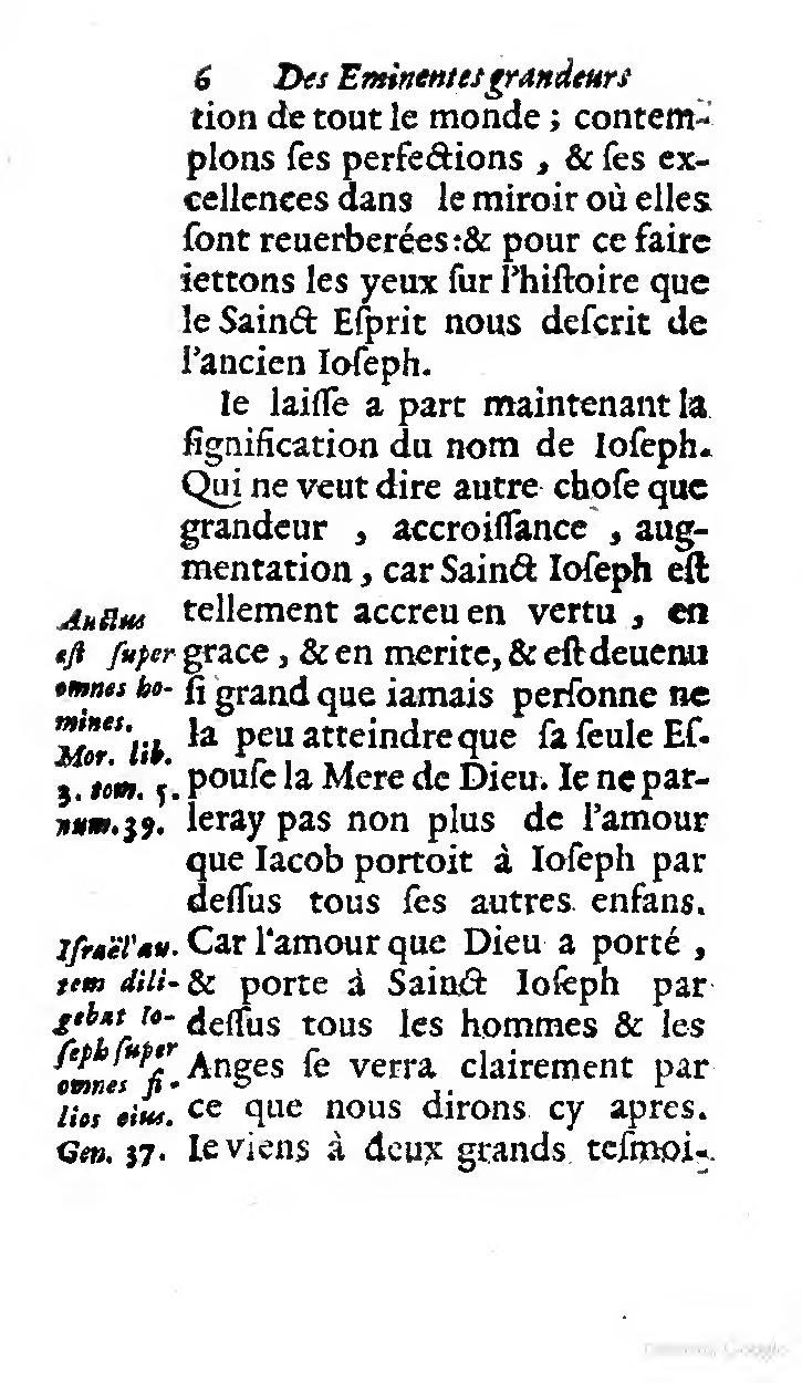 1646 - Jean Piot - Trésor inestimable de Saint-Joseph - BNC Rome