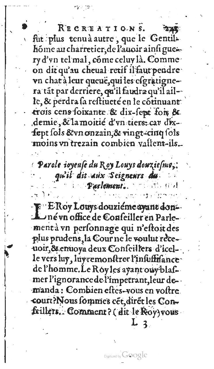 1627 - Jean Delamare - Trésor des récréations - BSB Munich