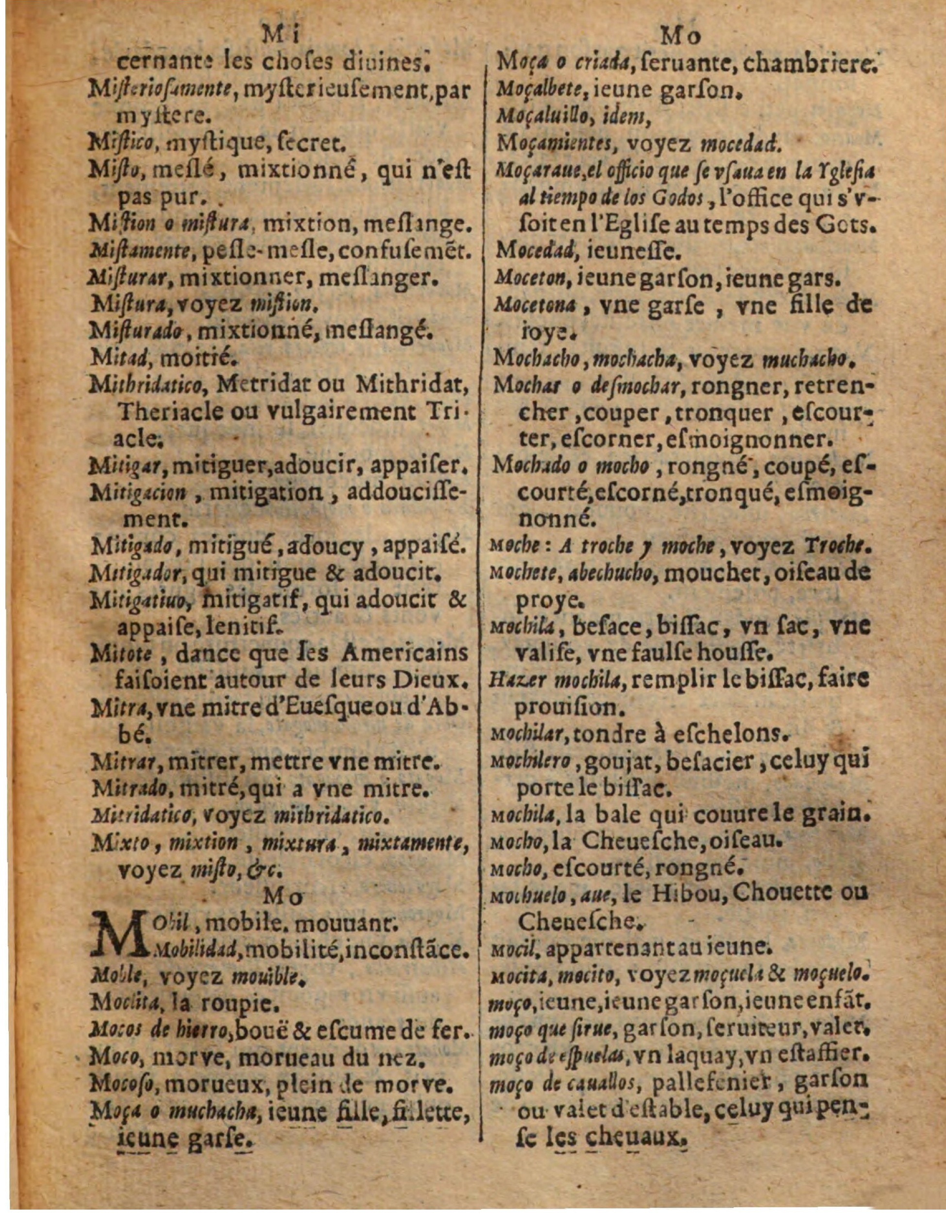 1625 - Hubert Antoine - Trésor des deux langues espagnole et française - Augsbourg
