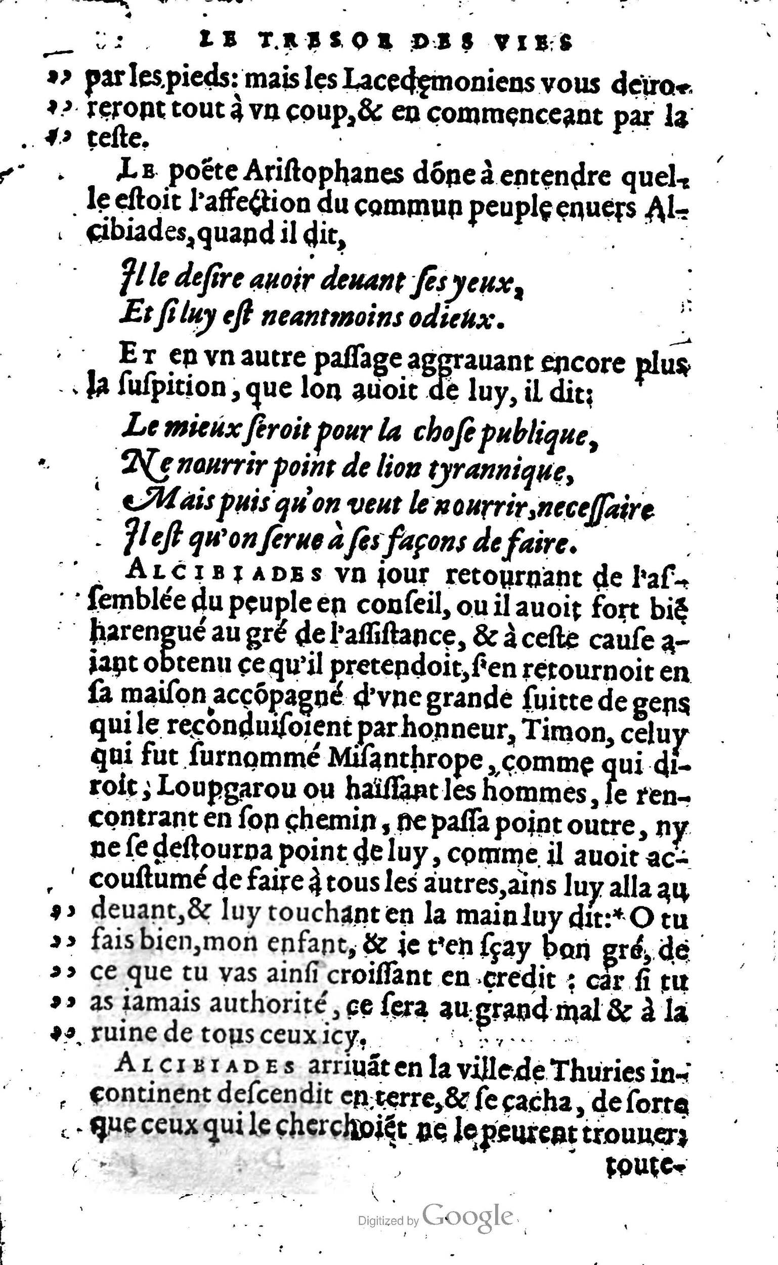 1568 - Willem Silvius - Trésor des vies de Plutarque - Anvers Plantin-Moretus