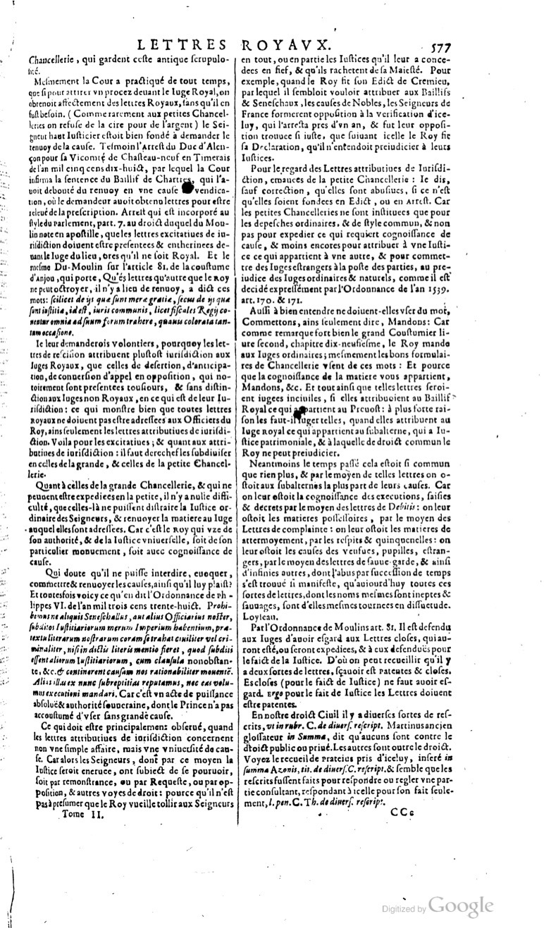 1629 - Veuve Nicolas Buon - Trésor du droit français (29620 T. 2) - BM Lyon
