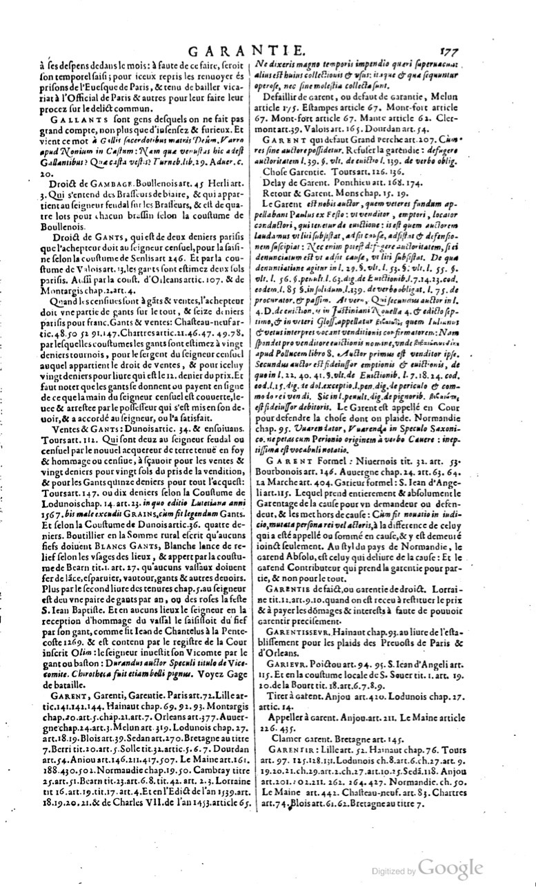 1629 - Veuve Nicolas Buon - Trésor du droit français (21754 T. 2) - BM Lyon