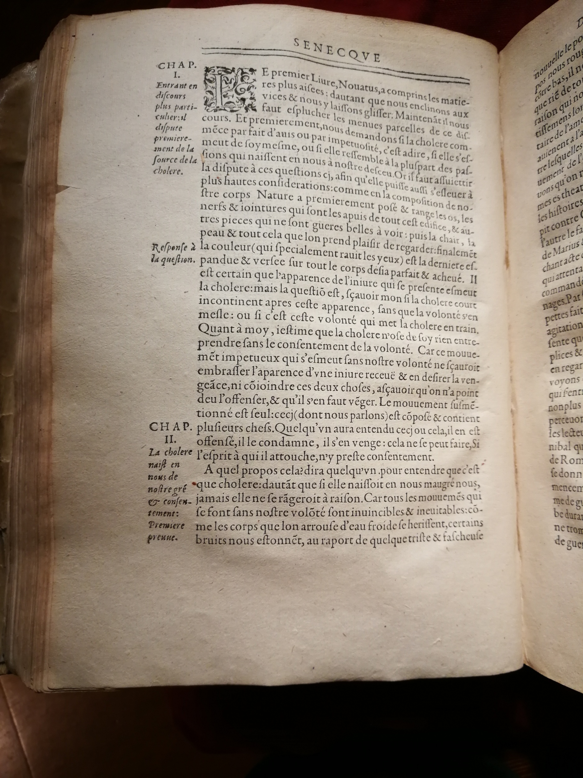 1595 - Jean Houzé - Œuvres morales et mêlées de Sénèque, Trésor de philosophie morale - T. 1 - BnF