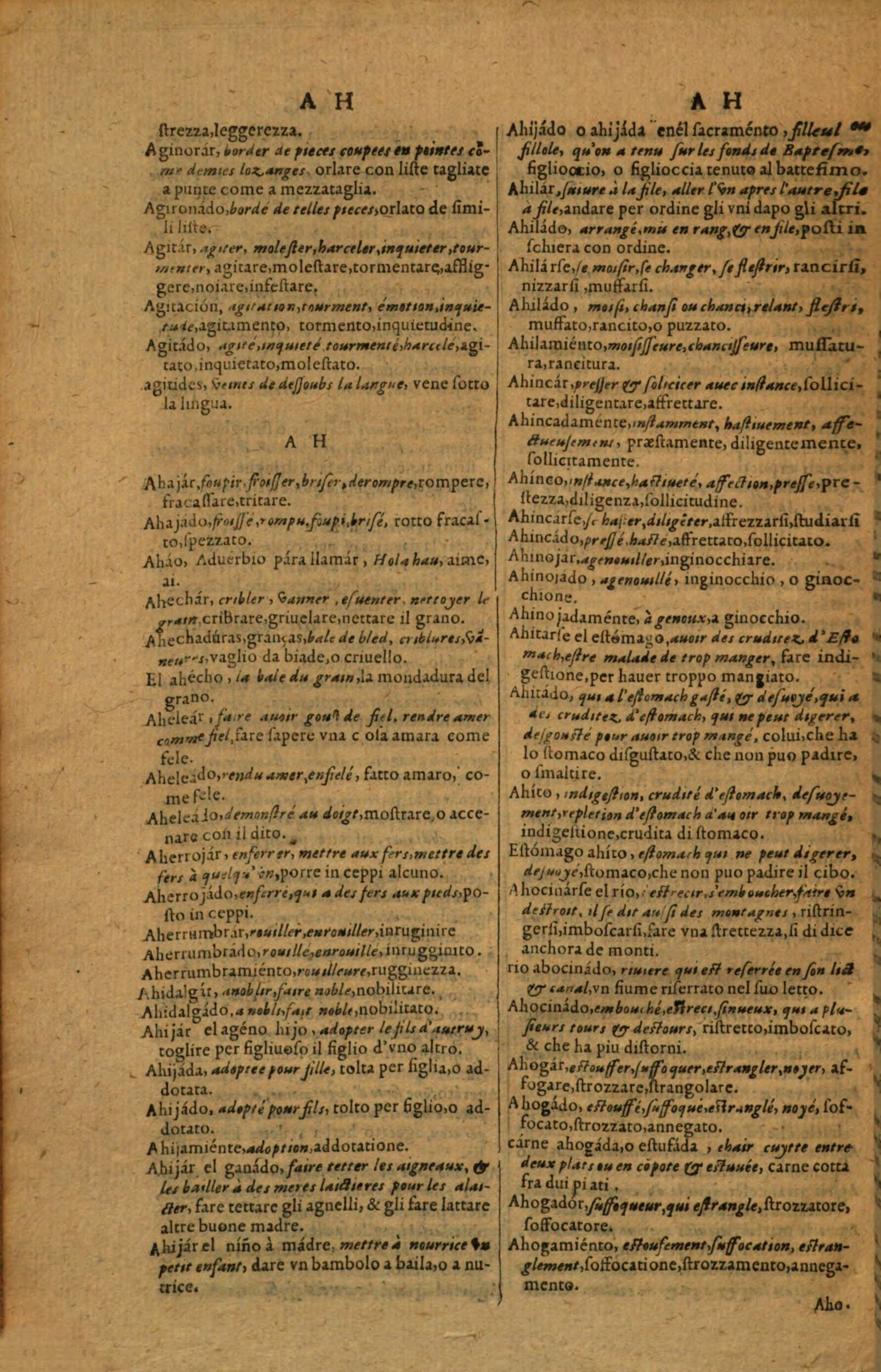 1617 - Samuel Crespin - Trésor des trois langues espagnole, française et italienne (Première partie) - Regensburg