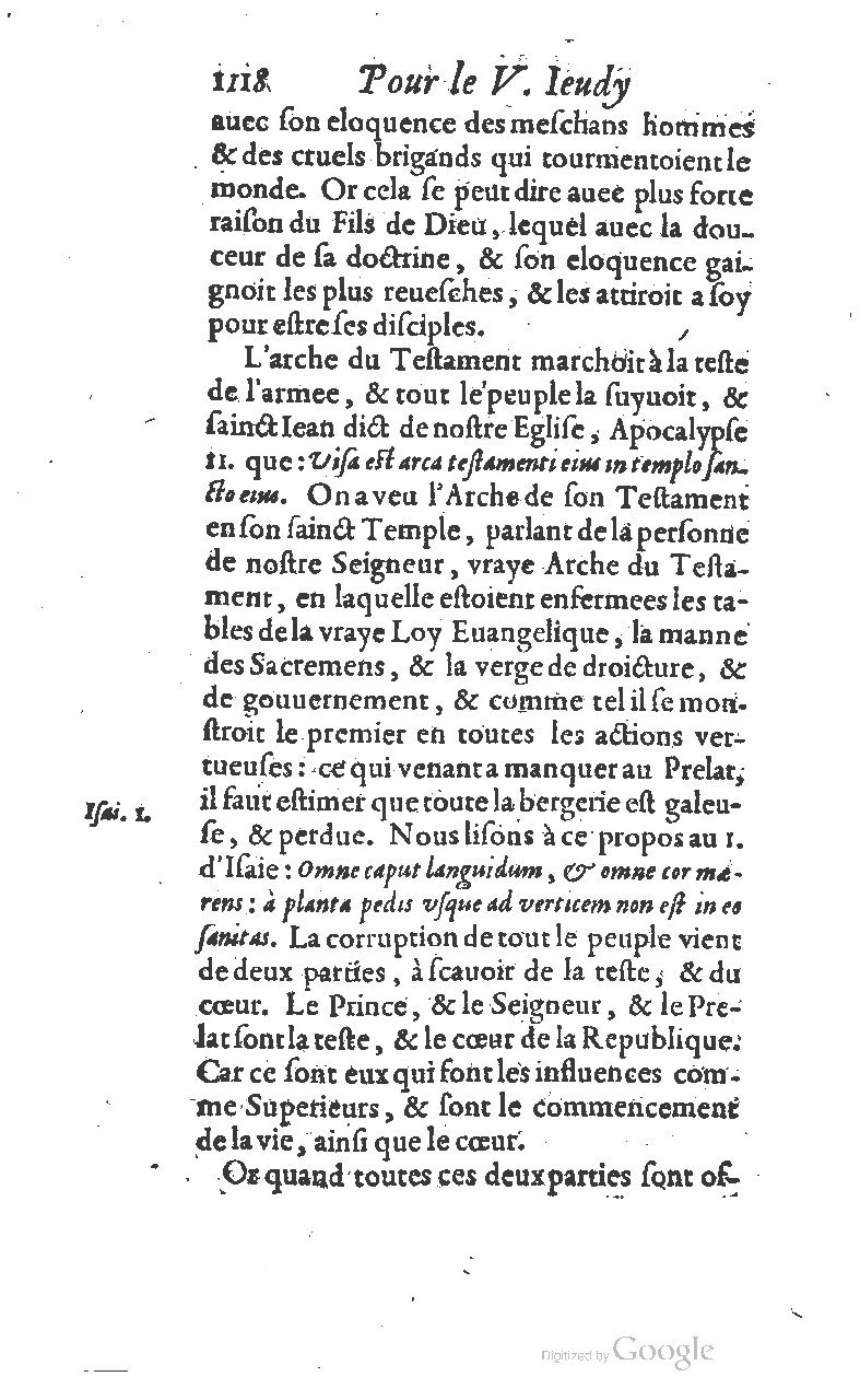 1607 - Nicolas Du Fossé - Trésor quadragésimal - T 01 - BM Lyon