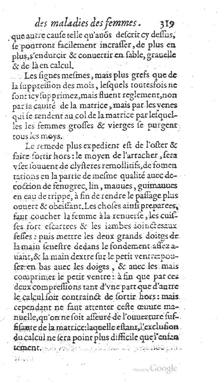 1585 - Jacques du Puis - Trésor des remèdes secrets pour les maladies des femmes - BnF