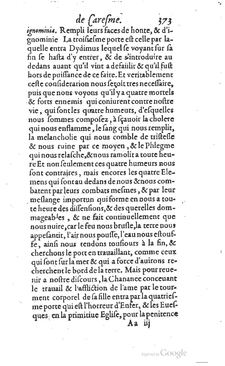 1607 - Nicolas Du Fossé - Trésor quadragésimal - T 01 - BM Lyon