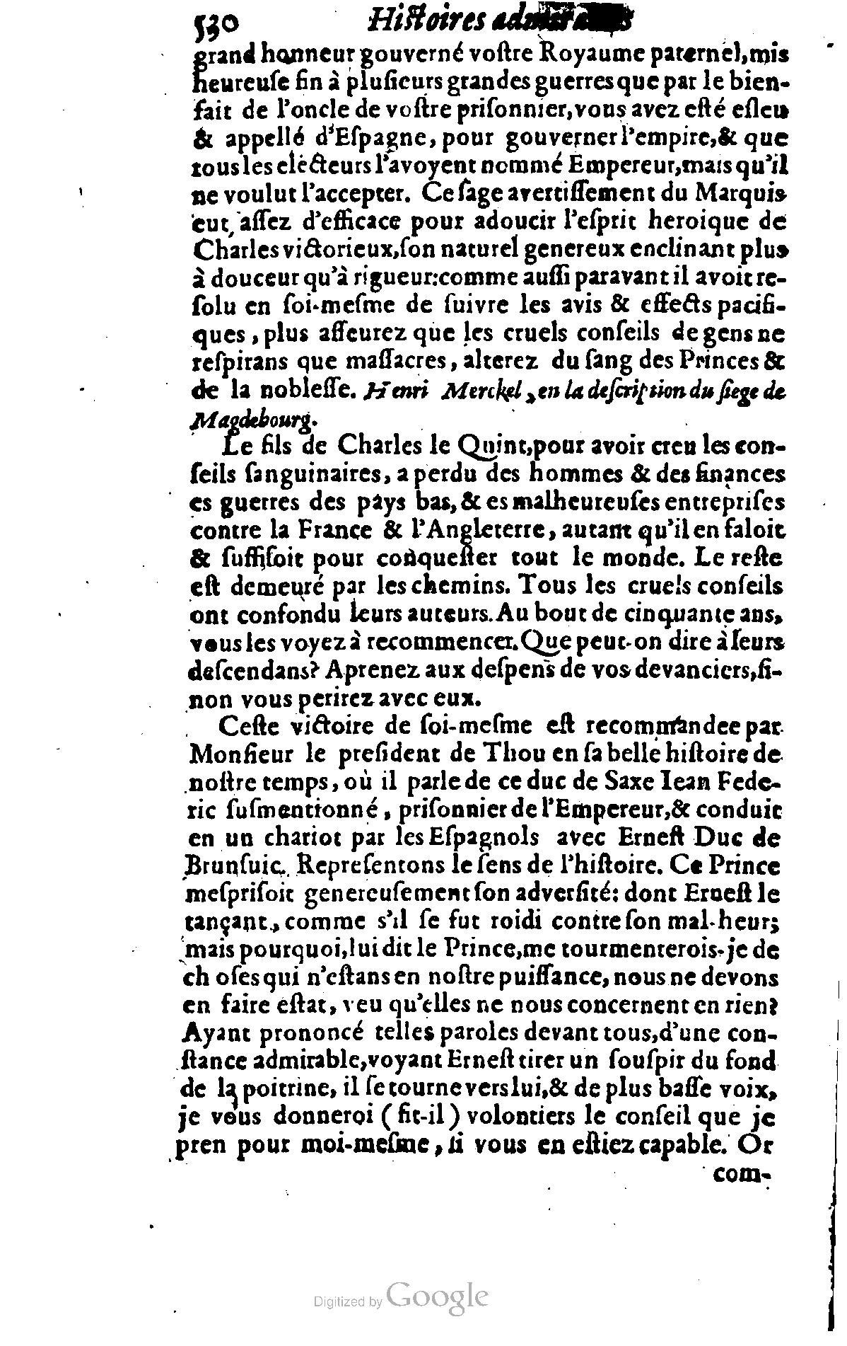 1628 - Jacques Crespin - Trésor d’histoires admirables et mémorables - BSB Munich