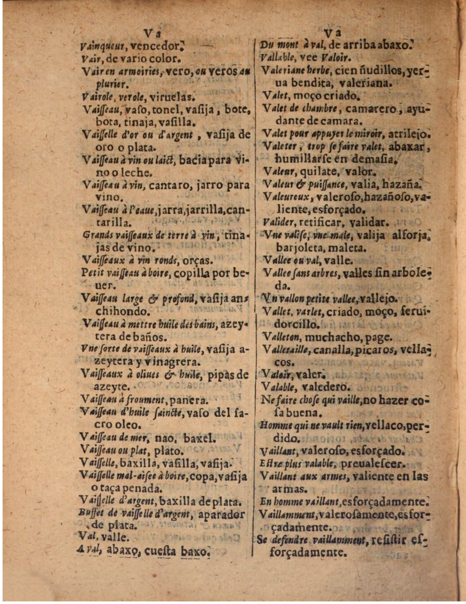 1624 - Hubert Antoine - Trésor des deux langues espagnole et française (Seconde partie) - BSB Munich