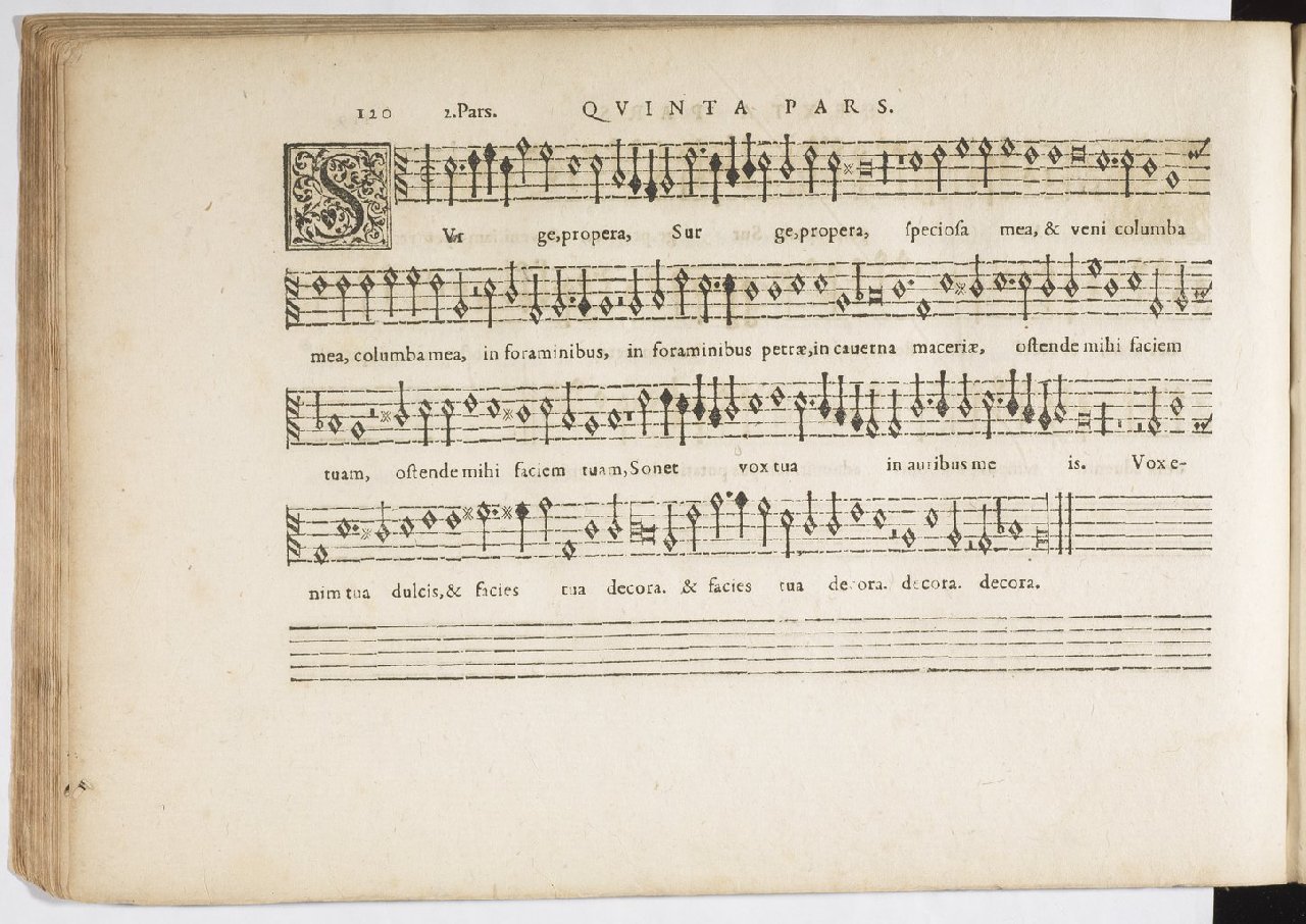 1594 - Paul Marceau - Trésor de musique d&#039;Orlande de Lassus, Superius, Bassus, Tenor, Quinta pars - BnF