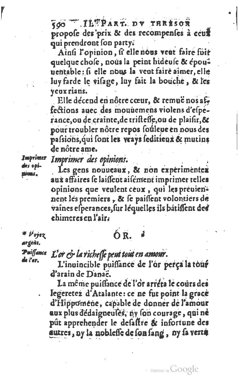 1610 - Louis Coste - Trésor de l’éloquence française (Seconde partie) - BM Lyon