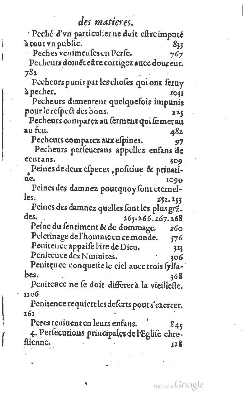 1607 - Nicolas Du Fossé - Trésor quadragésimal - T 01 - BM Lyon