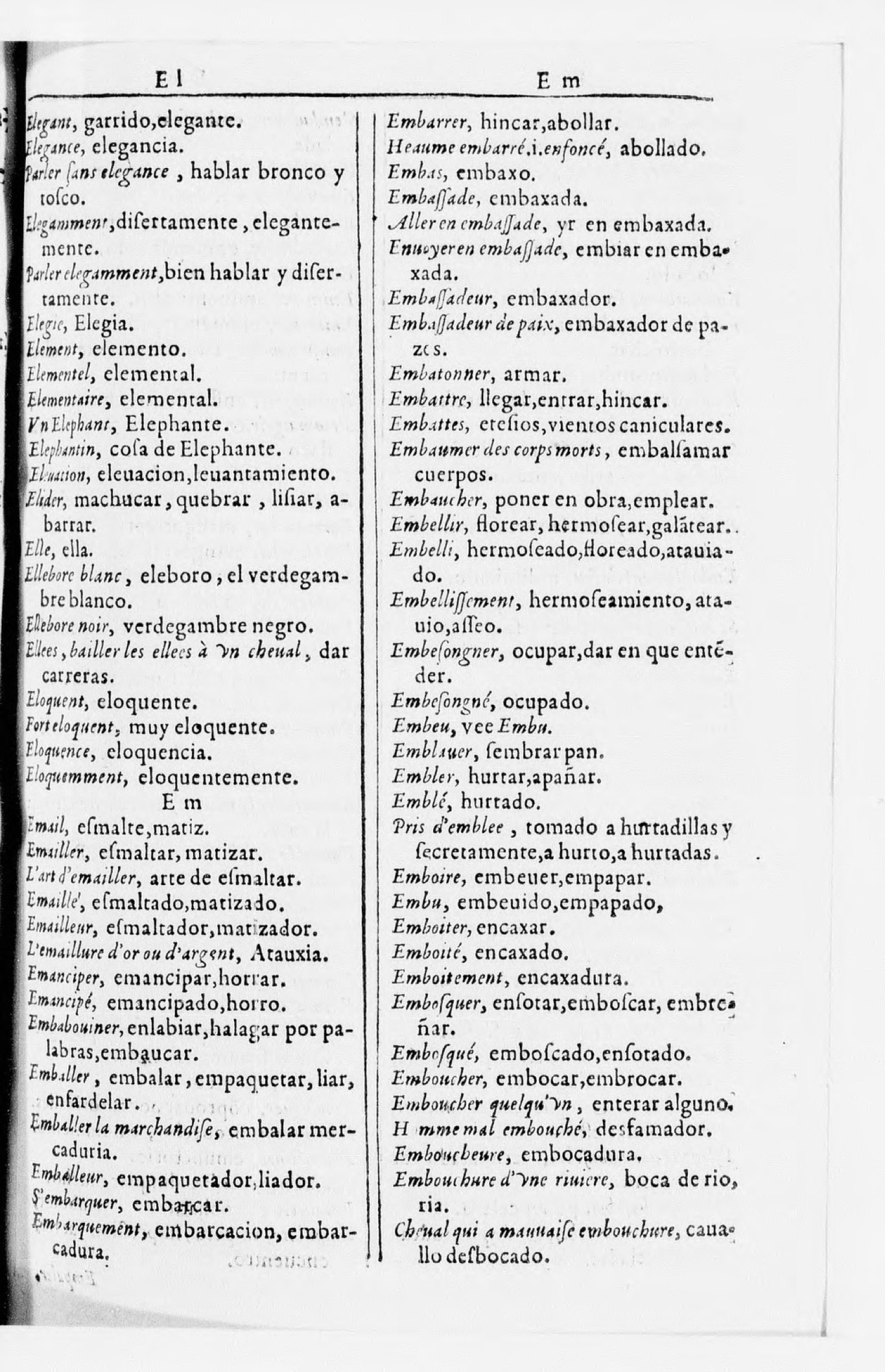 1616 - Veuve Marc Orry - Trésor des deux langues espagnole et française (Seconde partie) - BnF
