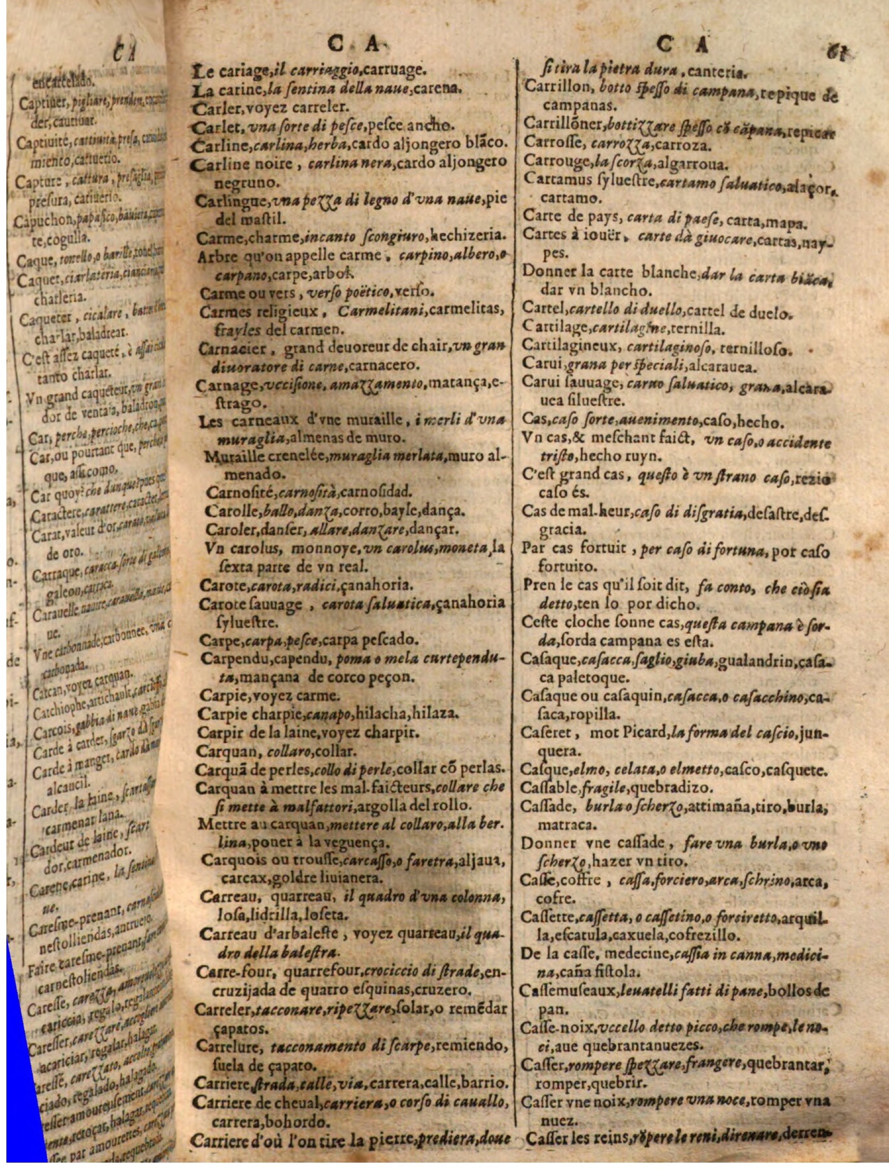 1644 - Jacques Crespin - Trésor des trois langues - Passau