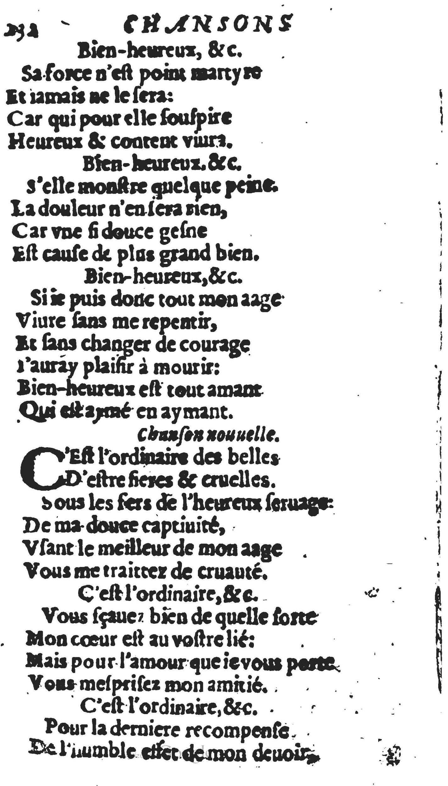 1606 - Théodore Reinsart - Trésor des chansons amoureuses recueillies des plus excellents airs de cour - Livre II - NK ČR Prague 1606 - Théodore Reinsart - Trésor des chansons amoureuses recueillies des plus excellents airs de cour - Livre II - NK ČR Prague
