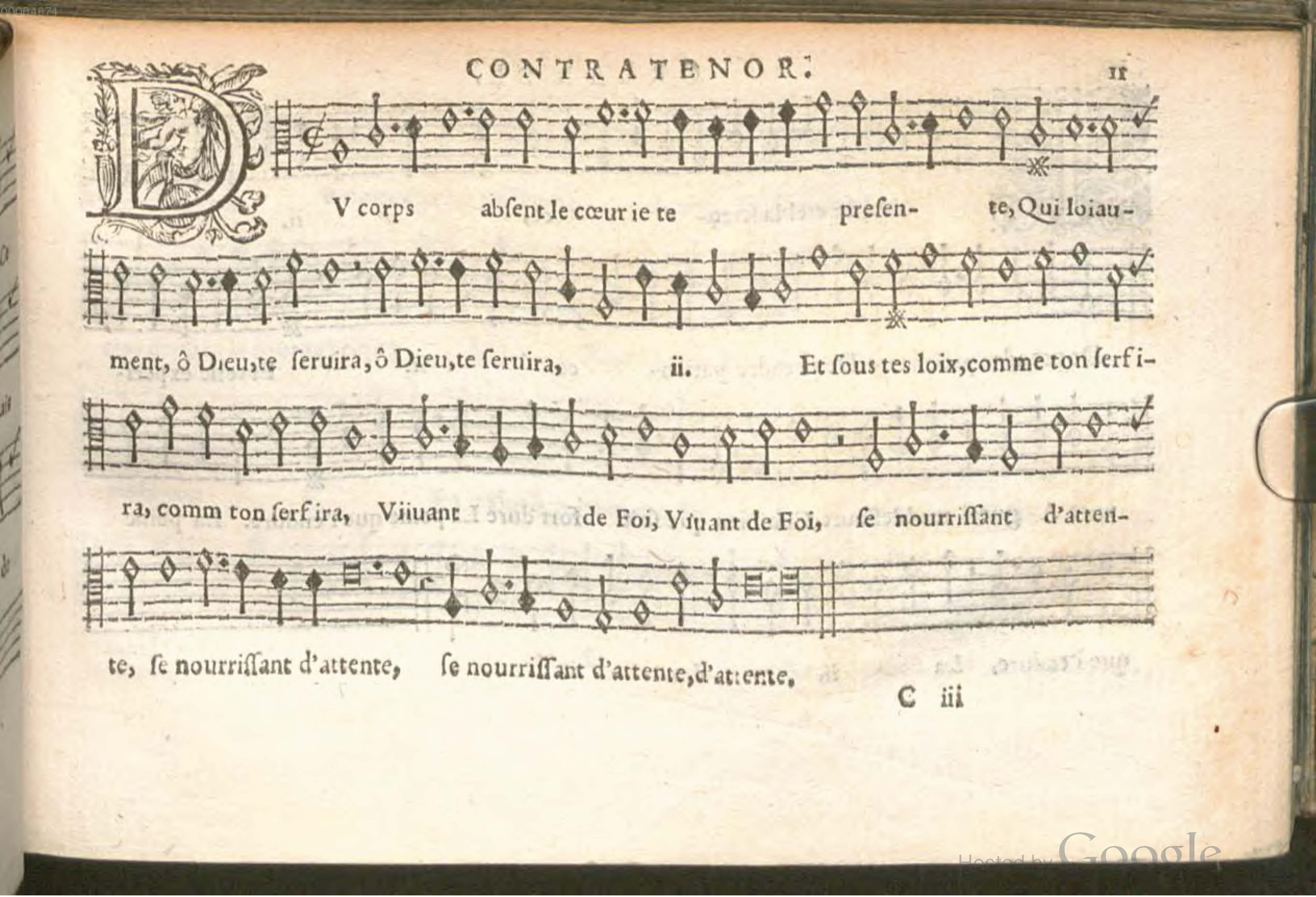 1576 - [Pierre de Saint-André] - Trésor de musique d’Orlande de Lassus Contratenor - BSB Munich
