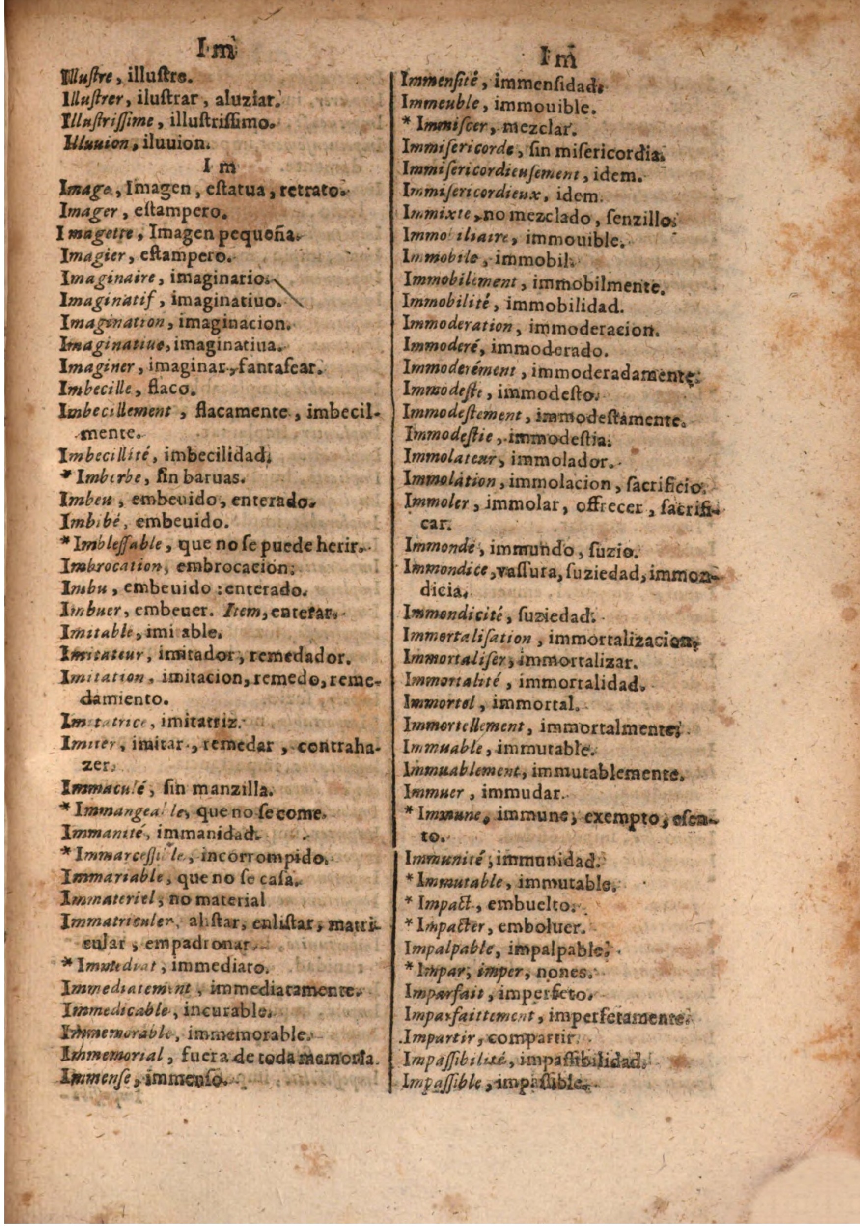 1645 - A. de Sommaville et A. Courbé - Trésor des deux langues espagnole et française (Seconde partie) - BSB Munich
