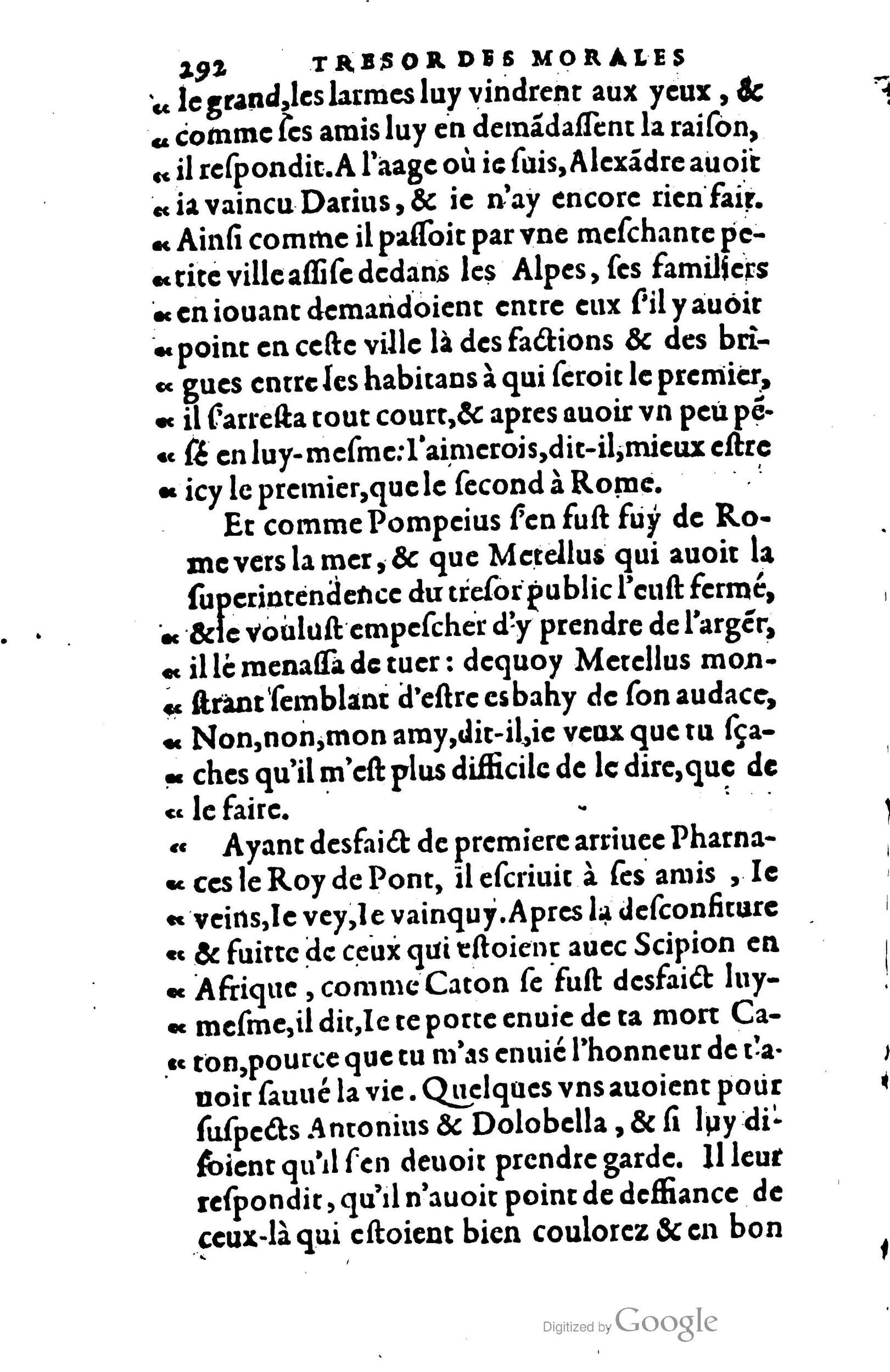 1578 - Jean Poupy - Trésor des morales de Plutarque - BSB Munich