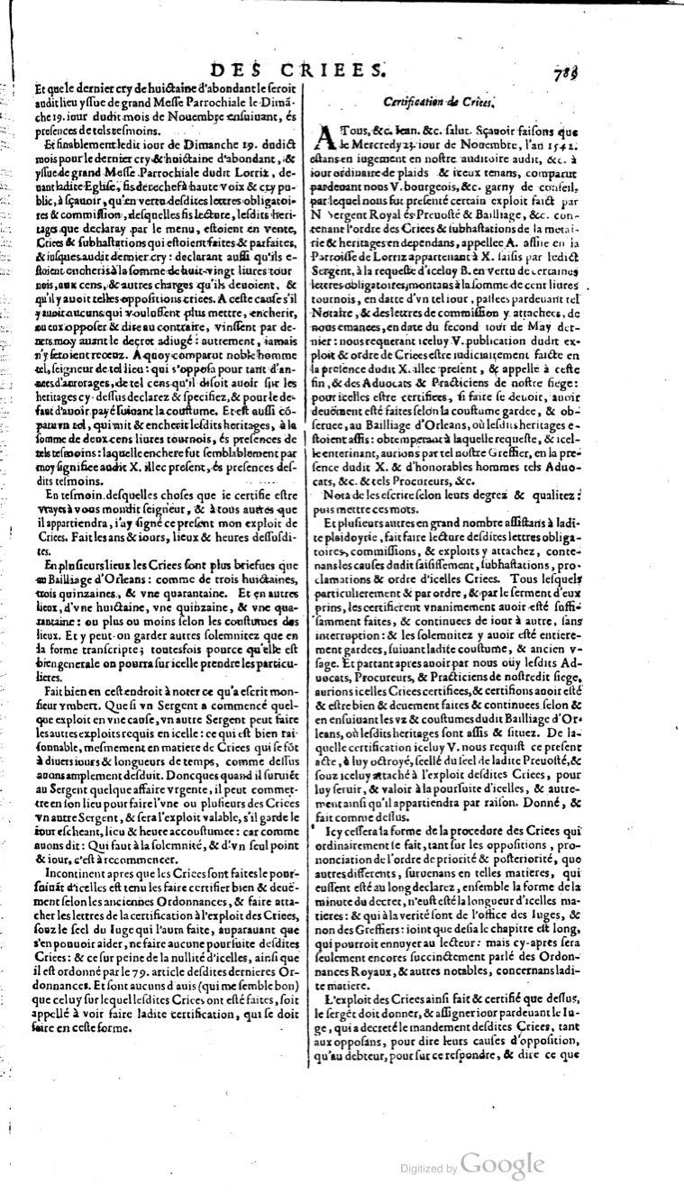 1629 - Veuve Nicolas Buon - Trésor du droit français (21754 T. 1) - BM Lyon