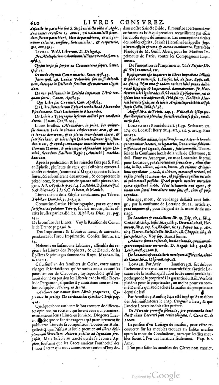 1629 - Veuve Nicolas Buon - Trésor du droit français (21754 T. 2) - BM Lyon