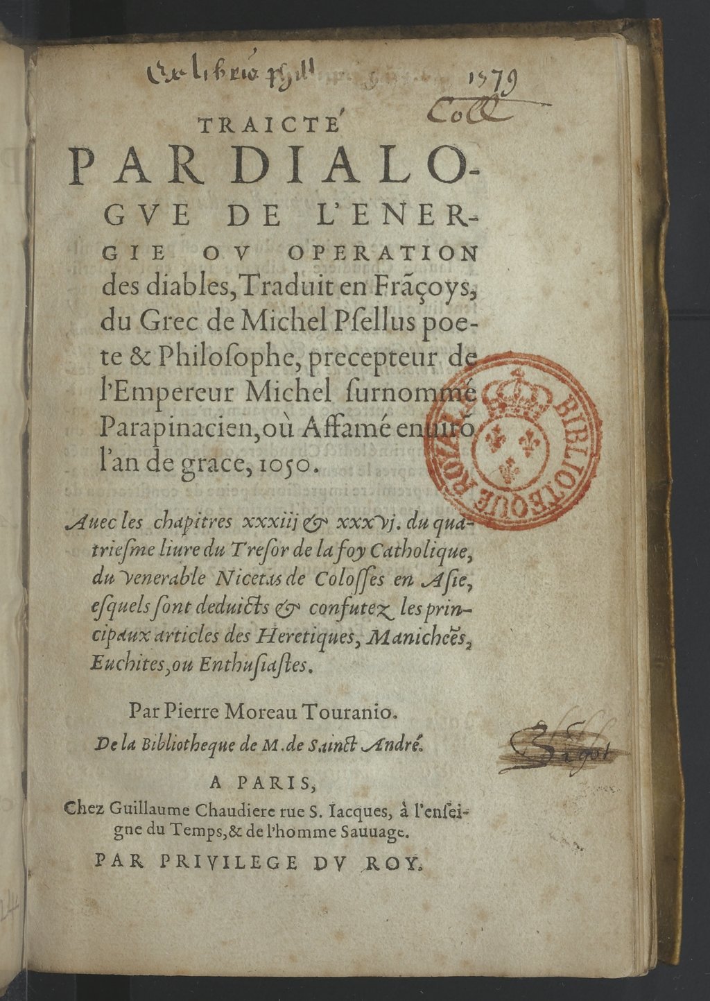 1576c. - Guillaume Chaudière - Trésor de la foi catholique - BnF