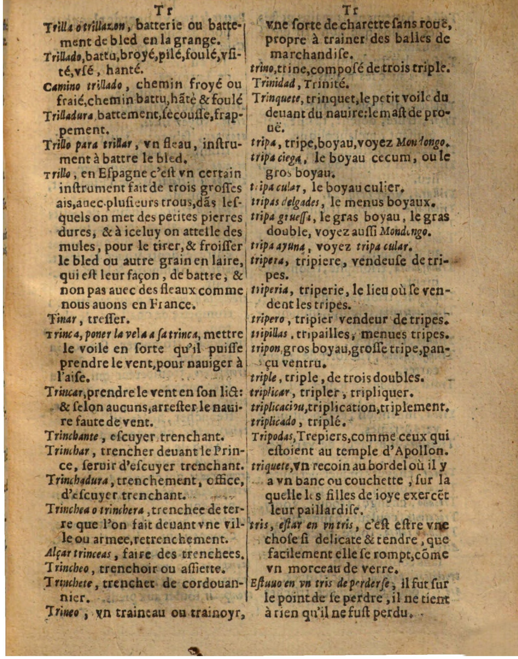 1625 - Hubert Antoine - Trésor des deux langues espagnole et française - Augsbourg