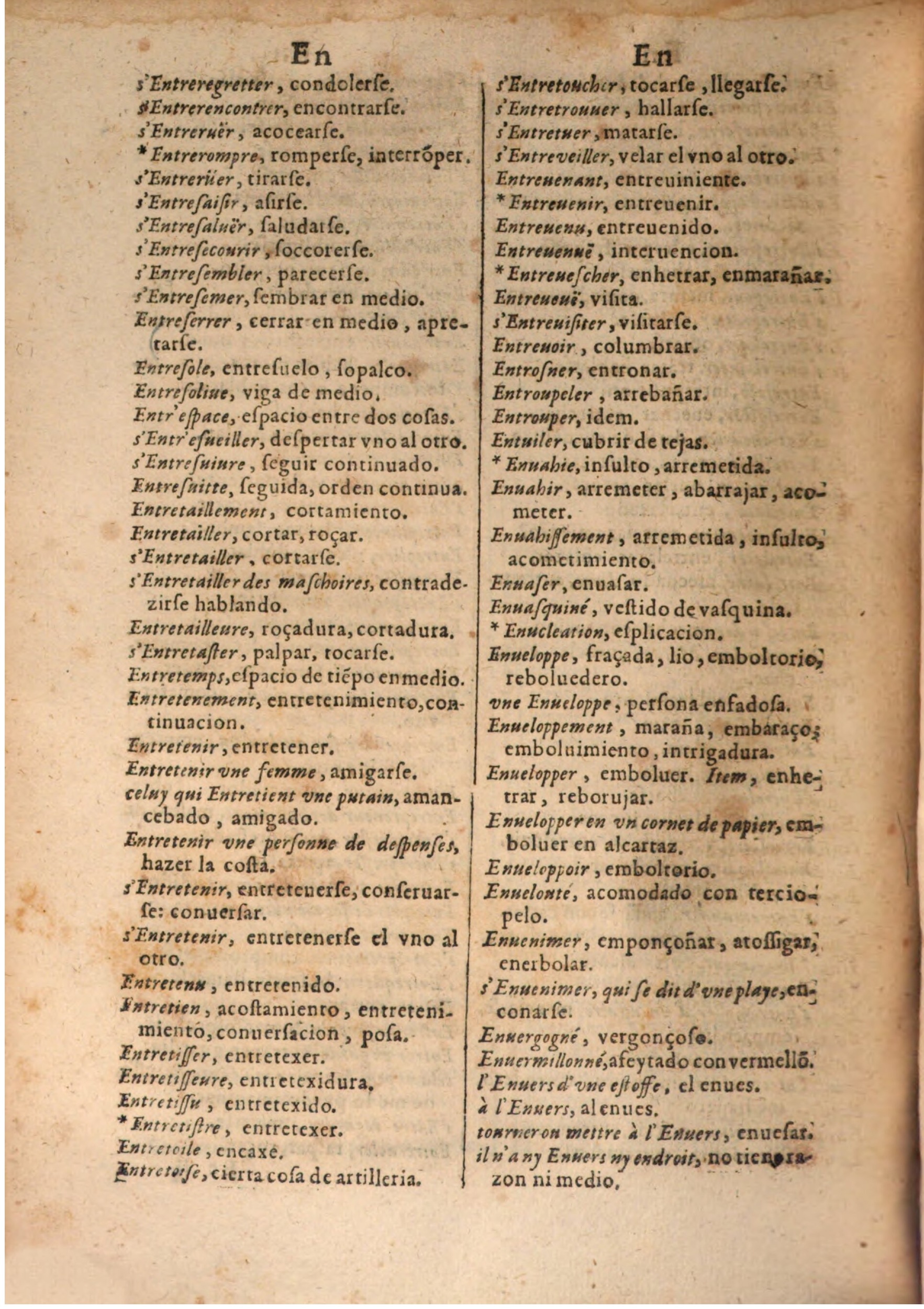 1645 - A. de Sommaville et A. Courbé - Trésor des deux langues espagnole et française (Seconde partie) - BSB Munich