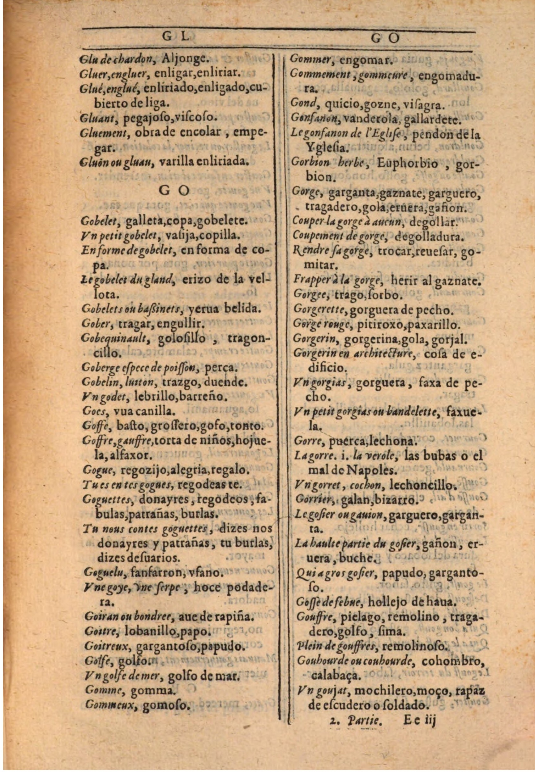 1607 - Marc Orry - Trésor des deux langues espagnole et française (Seconde partie) - BSB Munich
