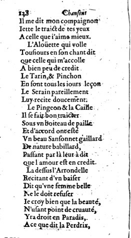 1623 - Jacques Cailloüé - Trésor ou recueil des chansons amoureuses - British Library