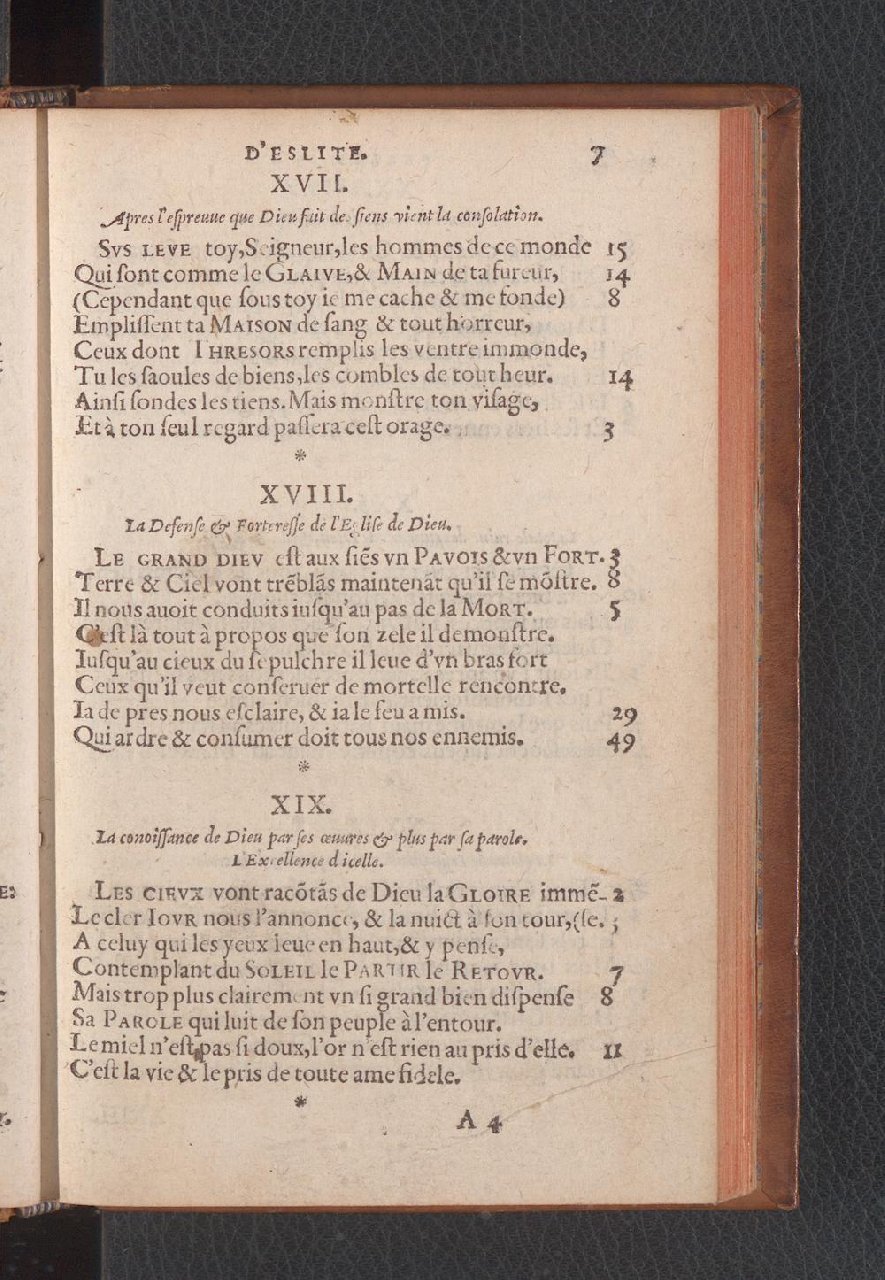 1577 - Jean de Laon - Trésor des 150 psaumes de David - Genève