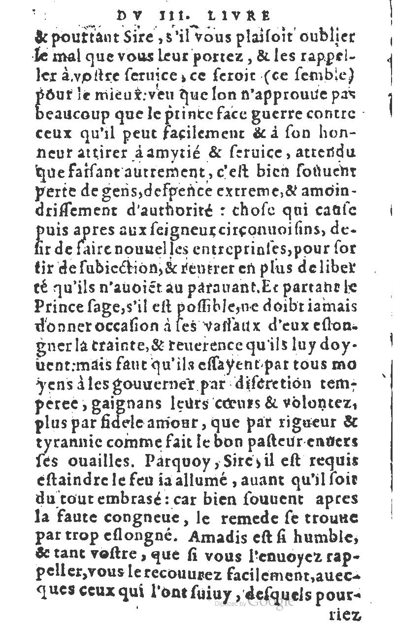 1582 - Jean Huguetan - Trésor des Amadis T. 1 - BM Lyon